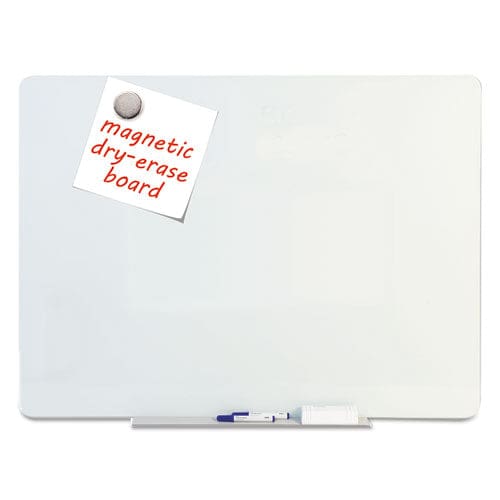 MasterVision Magnetic Glass Dry Erase Board 60 X 48 Opaque White Surface - School Supplies - MasterVision®