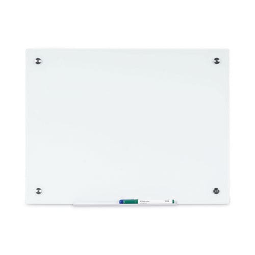 MasterVision Magnetic Glass Dry Erase Board 72 X 48 Opaque White Surface - School Supplies - MasterVision®