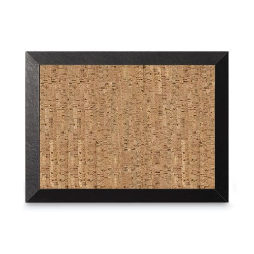 MasterVision Natural Cork Bulletin Board 24 X 18 Natural Surface Black Wood Frame - School Supplies - MasterVision®