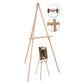 MasterVision Oak Display Tripod Easel 60 High Wood/brass - School Supplies - MasterVision®