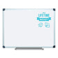 MasterVision Porcelain Value Dry Erase Board 48 X 96 White Surface Silver Aluminum Frame - School Supplies - MasterVision®