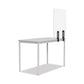 MasterVision Protector Series Frameless Glass Desktop Divider 23.6 X 0.16 X 35.4 Clear/aluminum - Furniture - MasterVision®