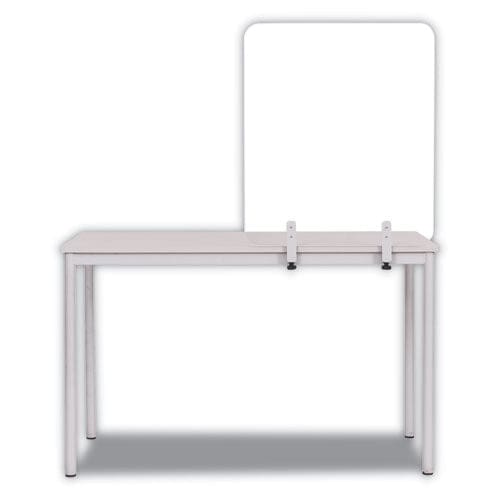 MasterVision Protector Series Frameless Glass Desktop Divider 23.6 X 0.16 X 35.4 Clear/aluminum - Furniture - MasterVision®