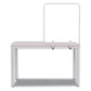 MasterVision Protector Series Frameless Glass Desktop Divider 35.4 X 0.16 X 35.4 Clear/aluminum - Furniture - MasterVision®