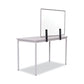 MasterVision Protector Series Glass Aluminum Desktop Divider 35.4 X 0.16 X 23.6 Clear - Furniture - MasterVision®