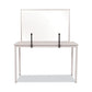 MasterVision Protector Series Glass Aluminum Desktop Divider 47.2 X 0.16 X 35.4 Clear - Furniture - MasterVision®