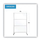 MasterVision Protector Series Mobile Glass Panel Divider 49 X 22 X 69 Clear/aluminum - Furniture - MasterVision®