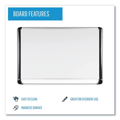 MasterVision Pure Platinum Magnetic Dry Erase Board 96 X 48 White Surface Silver/black Aluminum Frame - School Supplies - MasterVision®