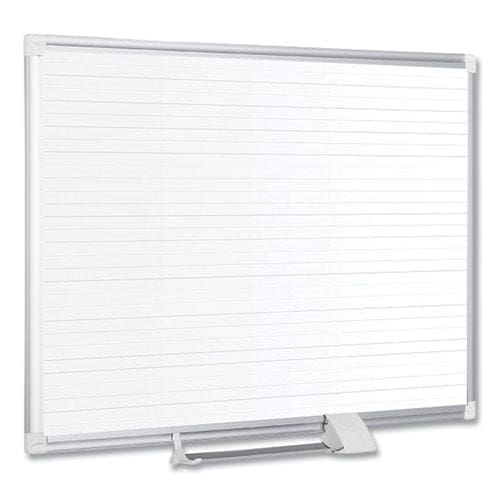 MasterVision Ruled Magnetic Steel Dry Erase Planning Board 48 X 36 White Surface Silver Aluminum Frame - School Supplies - MasterVision®