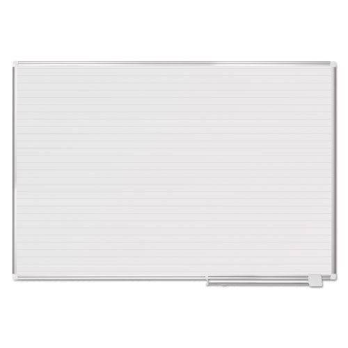 MasterVision Ruled Magnetic Steel Dry Erase Planning Board 72 X 48 White Surface Silver Aluminum Frame - School Supplies - MasterVision®
