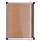 MasterVision Slim-line Enclosed Cork Bulletin Board One Door 28 X 38 Cork Surface Aluminum Frame - School Supplies - MasterVision®