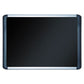 MasterVision Soft-touch Bulletin Board 48 X 36 Black Fabric Surface Aluminum/black Aluminum Frame - School Supplies - MasterVision®