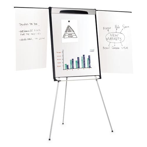 MasterVision Tripod Extension Bar Magnetic Dry-erase Easel 69 To 78 High Black/silver - School Supplies - MasterVision®