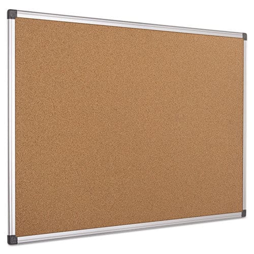 MasterVision Value Cork Bulletin Board With Aluminum Frame 24 X 36 Natural Surface Silver Aluminum Frame - School Supplies - MasterVision®
