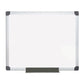 MasterVision Value Lacquered Steel Magnetic Dry Erase Board 24 X 36 White Surface Silver Aluminum Frame - School Supplies - MasterVision®