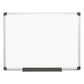 MasterVision Value Lacquered Steel Magnetic Dry Erase Board 48 X 36 White Surface Silver Aluminum Frame - School Supplies - MasterVision®