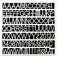 MasterVision White Plastic Set Of Letters Numbers And Symbols Uppercase 1h - School Supplies - MasterVision®