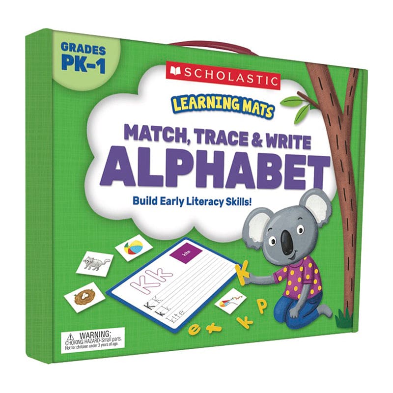 Match Trace And Write The Alphabet Learning Mats (Pack of 3) - Mats - Scholastic Teaching Resources