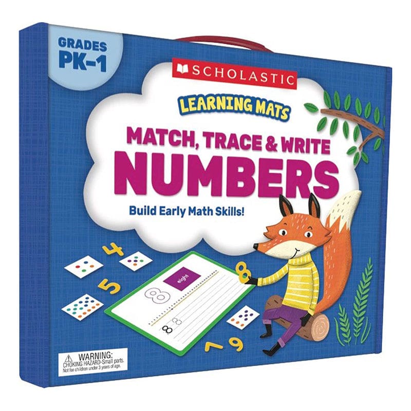 Match Trace Write Numbers Learning Mats (Pack of 3) - Mats - Scholastic Teaching Resources
