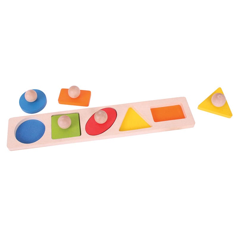 Matching Board Puzzle Shapes - Wooden Puzzles - Bigjigs Toys