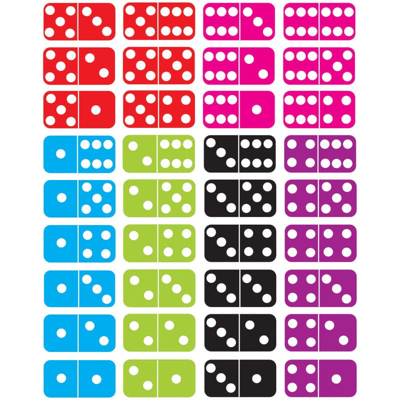 Math Die Cut Magnets Dominoes (Pack of 6) - Dominoes - Ashley Productions