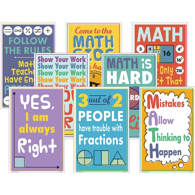 Math Fun Charts (Pack of 3) - Math - Teacher Created Resources