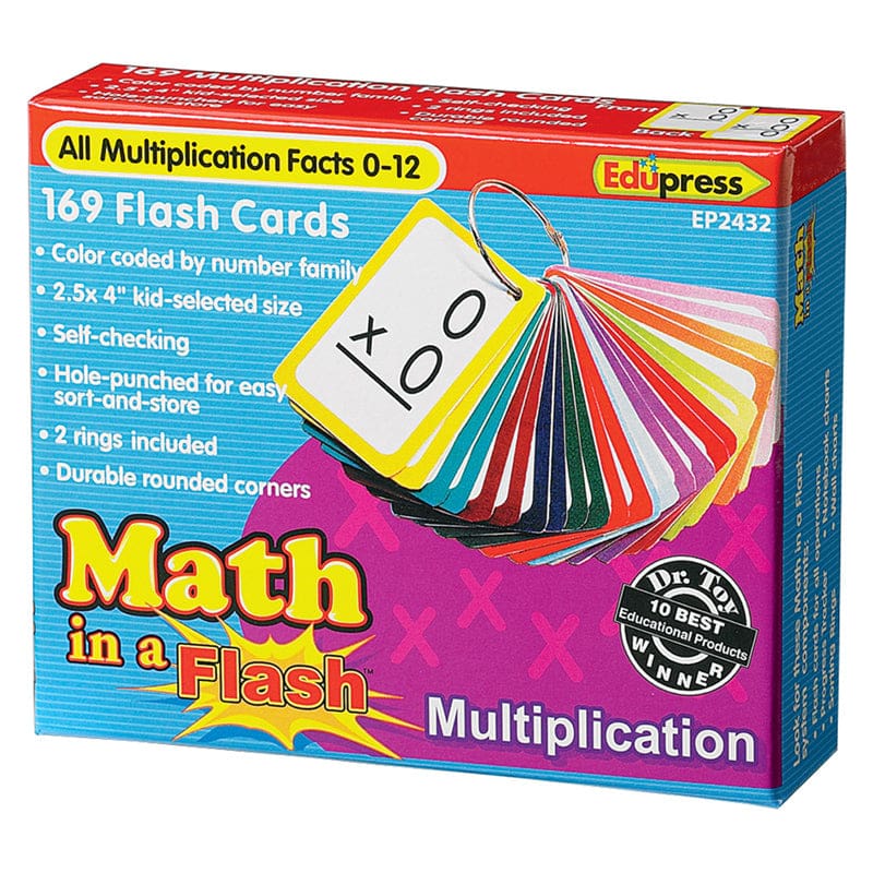 Math In A Flash Multiplication Flash Cards (Pack of 3) - Flash Cards - Teacher Created Resources