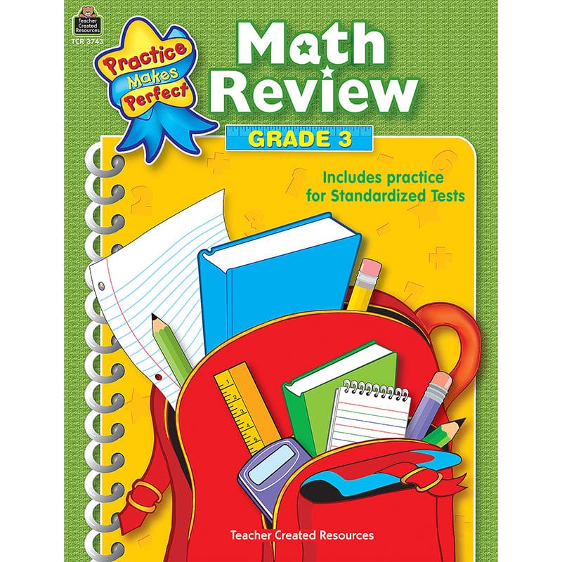 Math Review Gr 3 Practice Makes Perfect (Pack of 10) | ShelHealth