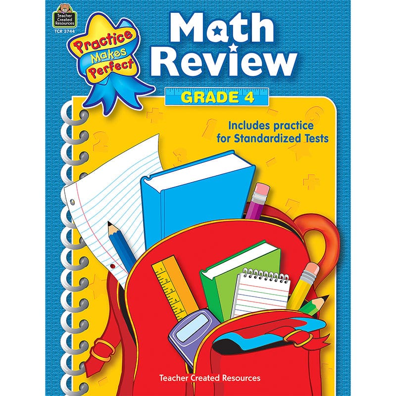 Math Review Gr 4 Practice Makes Perfect (Pack of 10) - Activity Books - Teacher Created Resources