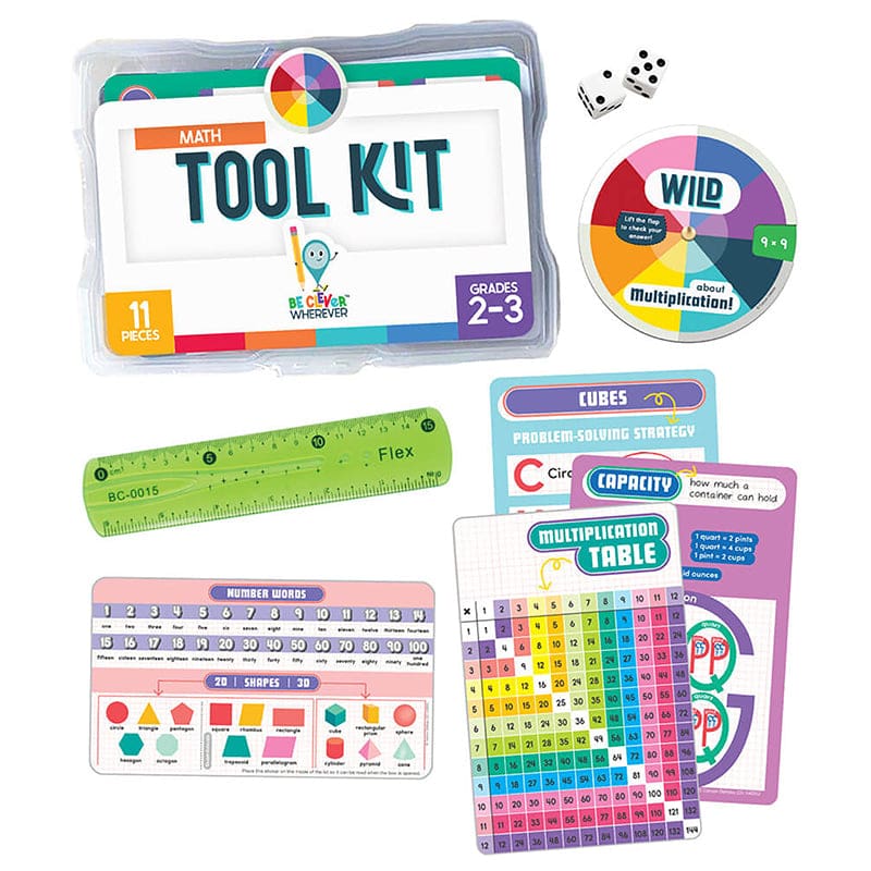 Math Tool Kit Grade 2-3 (Pack of 10) - Manipulative Kits - Carson Dellosa Education