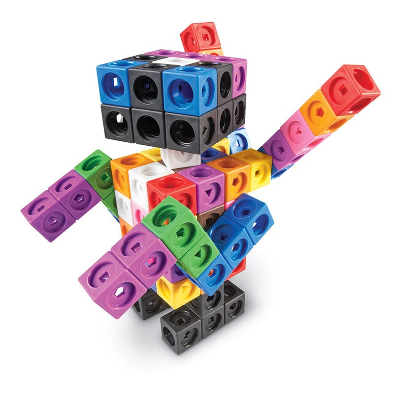 Mathlink Cube Big Builders 200 Cube And Build Guide - Blocks & Construction Play - Learning Resources