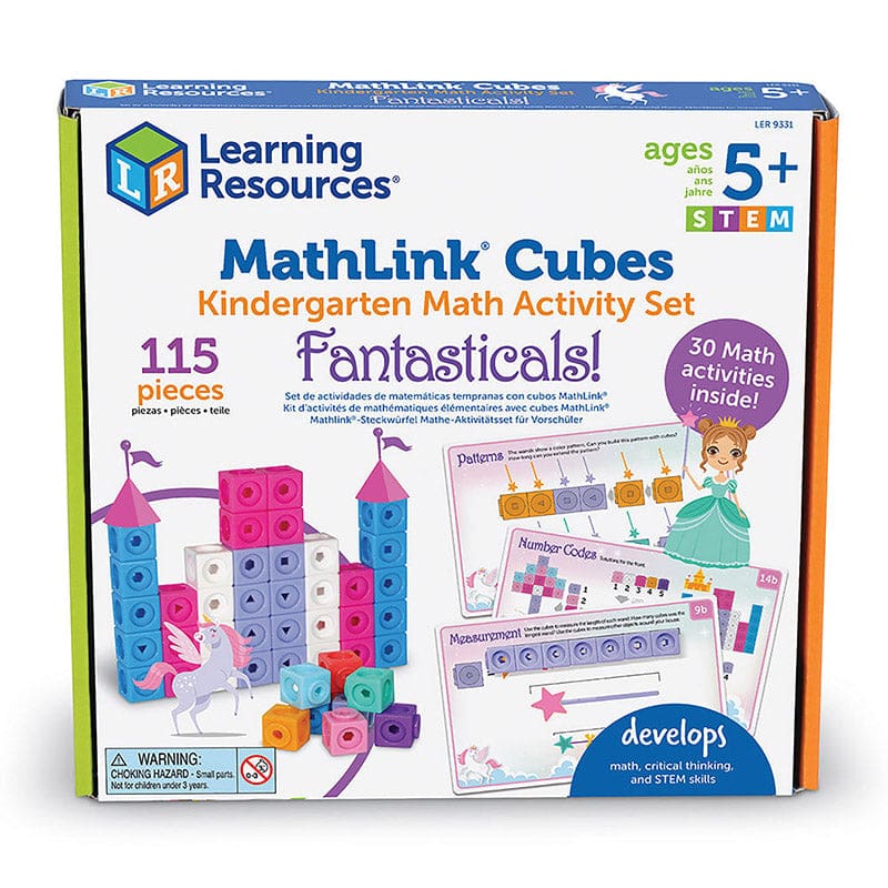 Mathlink Cubes Gr K Fantasticals Math Activity Set - Unifix - Learning Resources