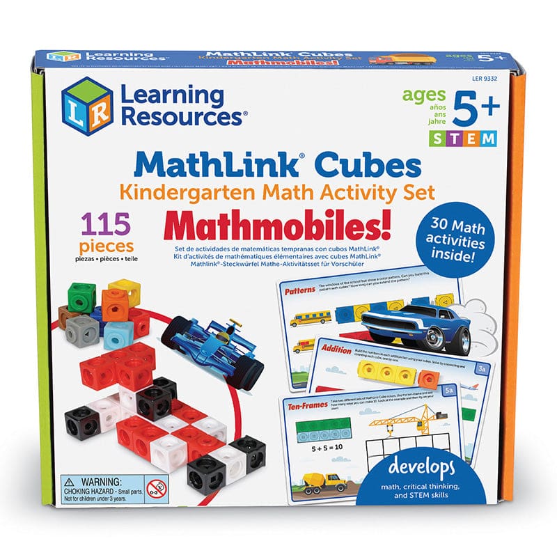 Mathlink Cubes Gr K Mathmobiles Math Activity Set - Unifix - Learning Resources