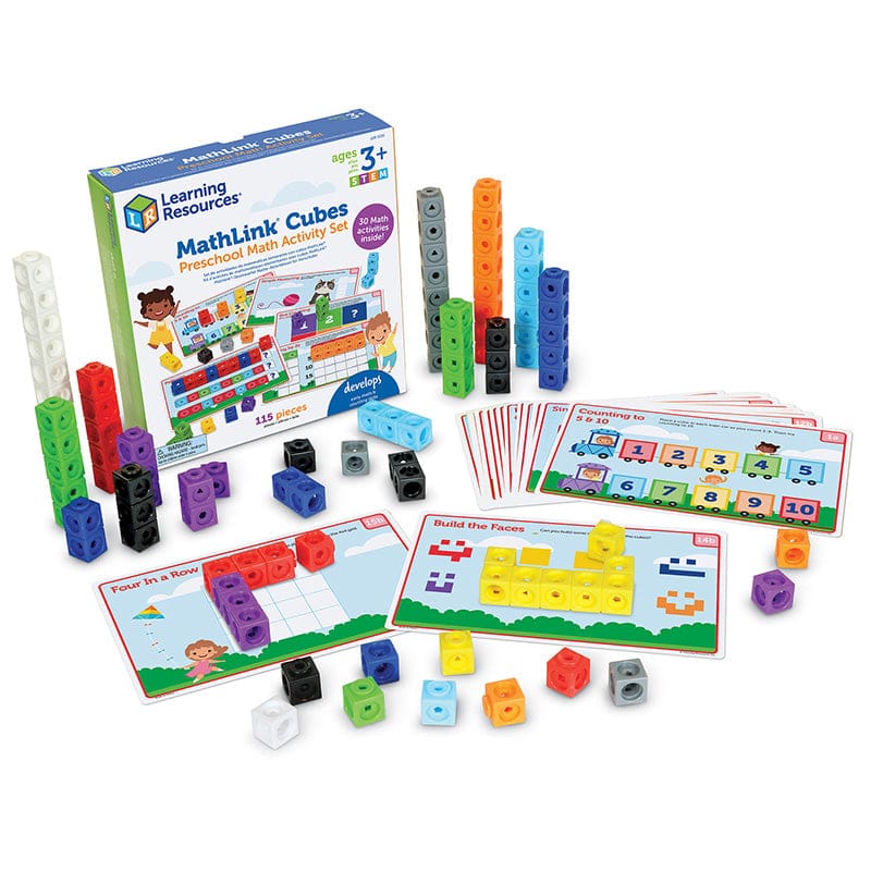 Mathlink Cubes Prek Math Activty St (Pack of 2) - Math - Learning Resources