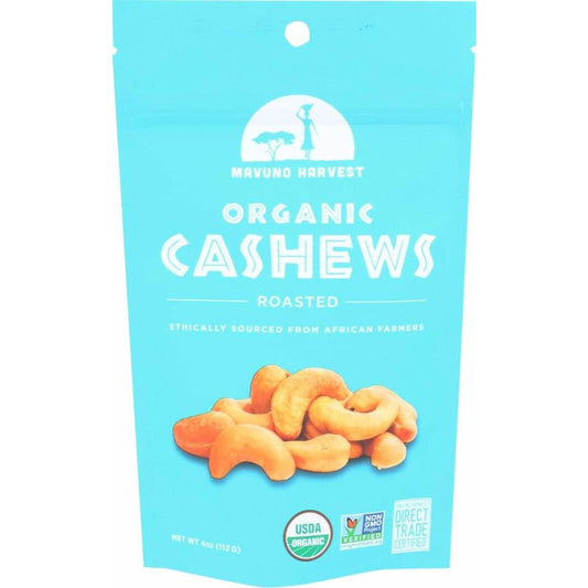 MAVUNO HARVEST Mavuno Harvest Organic Roasted Cashews, 4 Oz