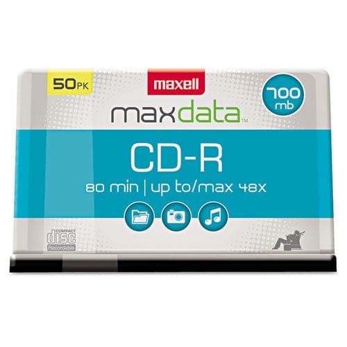 Maxell Cd-r Discs 700 Mb/80 Min 48x Spindle Silver 100/pack - Technology - Maxell®