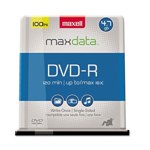Maxell Dvd-r Recordable Disc 4.7 Gb 16x Spindle Gold 100/pack - Technology - Maxell®