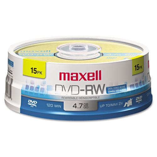 Maxell Dvd-rw Rewritable Disc 4.7 Gb 2x Spindle Gold 15/pack - Technology - Maxell®