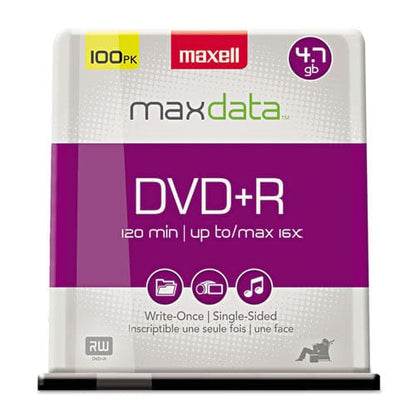 Maxell Dvd+r High-speed Recordable Disc 4.7 Gb 16x Spindle Silver 100/pack - Technology - Maxell®