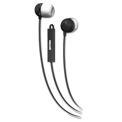 Maxell In-ear Buds With Built-in Microphone 4 Ft Cord Black - Technology - Maxell®