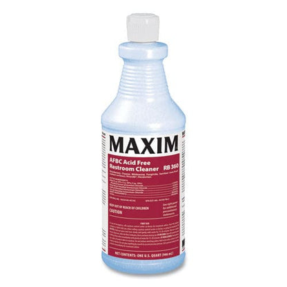 Maxim Afbc Acid Free Restroom Cleaner Fresh Scent 32 Oz Bottle 12/carton - School Supplies - Maxim®