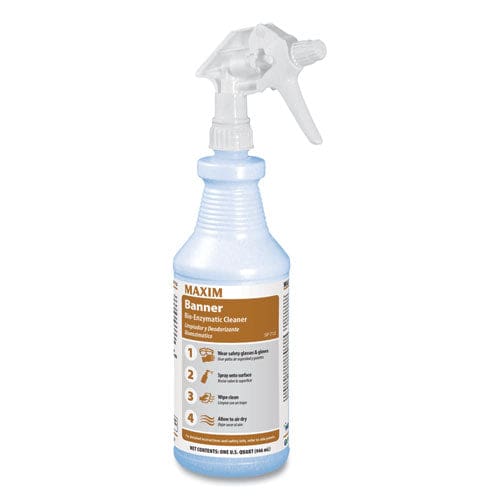 Maxim Banner Bio-enzymatic Cleaner Fresh Scent 32 Oz Spray Bottle 12/carton - School Supplies - Maxim®