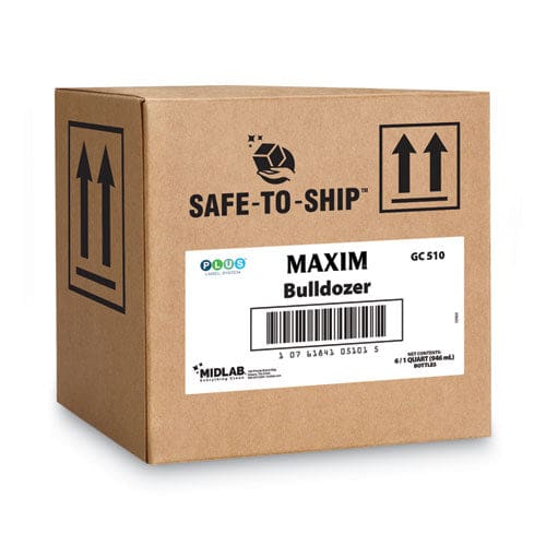 Maxim Bulldozer Cleaner/degreaser Rtu Safe-to-ship Lemon Scent 32 Oz 6/carton - School Supplies - Maxim®