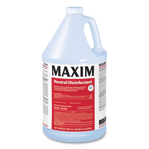 Maxim Neutral Disinfectant Lemon Scent 1 Gal Bottle 4/carton - School Supplies - Maxim®