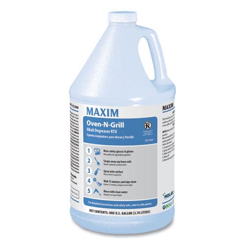 Maxim Oven-n-grill Alkali Degreaser Rtu Citrus Scent 1 Gal Bottle 4/carton - Janitorial & Sanitation - Maxim®