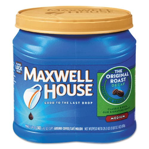 Maxwell House Coffee Decaffeinated Ground Coffee 29.3 Oz Can - Food Service - Maxwell House®