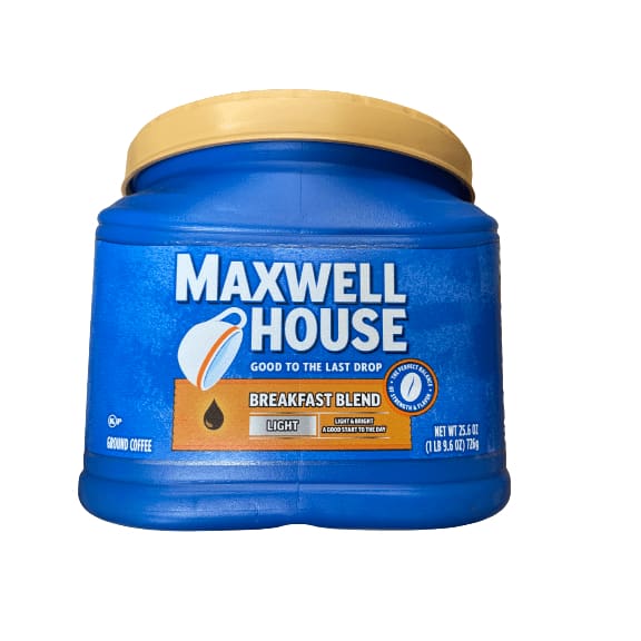 Maxwell House Maxwell House Light Roast Breakfast Blend Ground Coffee, 25.6 oz. Canister