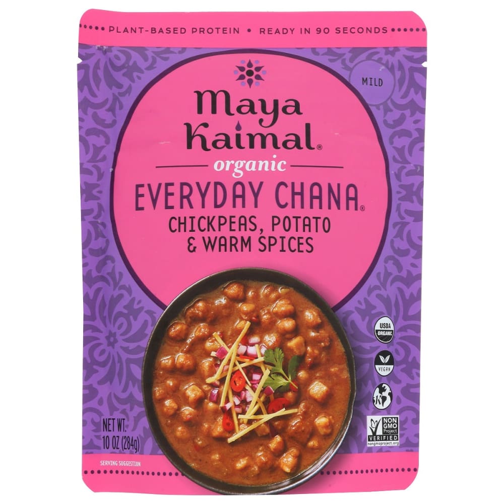 MAYA KAIMAL: Organic Everyday Chana Chickpeas Potato Warm Spices 10 oz - Grocery > Packaged Foods - MAYA KAIMAL