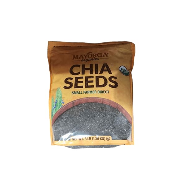 Mayorga Organic Chia Seeds 3 lbs Bag - ShelHealth.Com