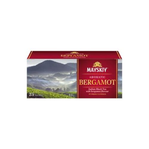 MAYSKIY Aromatic Bergamot Black Tea 25 pcs. - MAYSKIY